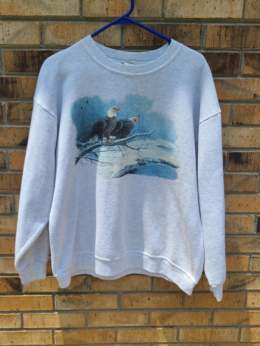 Vintage Made in USA Bald Eagle Crewneck Sweatshirt XL Wildlife